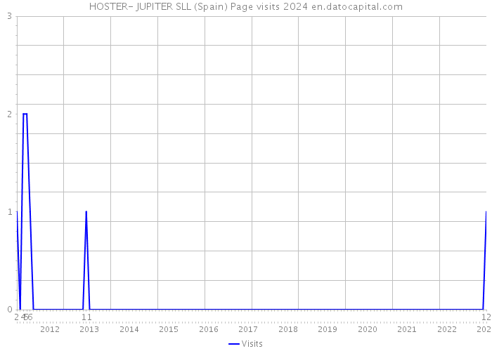 HOSTER- JUPITER SLL (Spain) Page visits 2024 