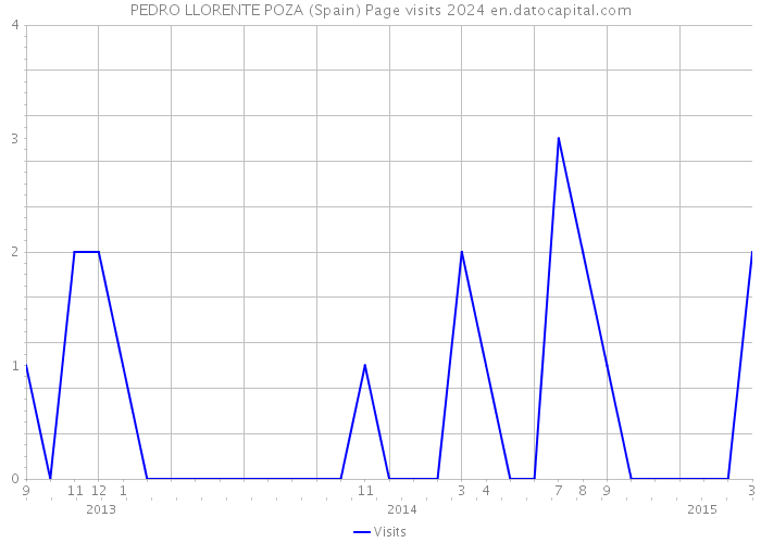 PEDRO LLORENTE POZA (Spain) Page visits 2024 