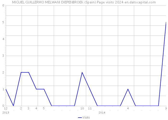 MIGUEL GUILLERMO MELWANI DIEPENBROEK (Spain) Page visits 2024 