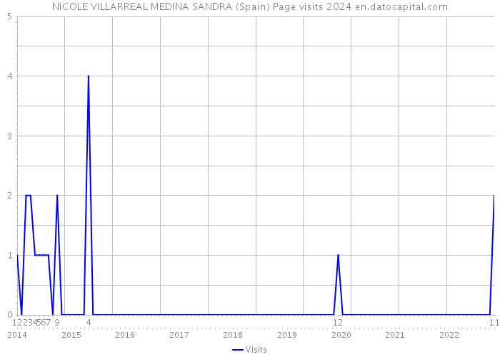 NICOLE VILLARREAL MEDINA SANDRA (Spain) Page visits 2024 