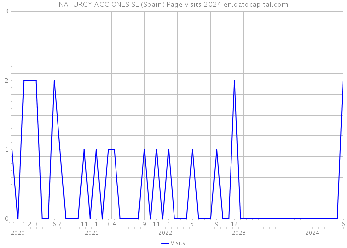 NATURGY ACCIONES SL (Spain) Page visits 2024 