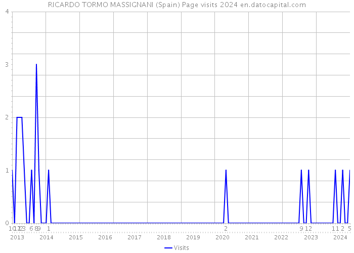 RICARDO TORMO MASSIGNANI (Spain) Page visits 2024 