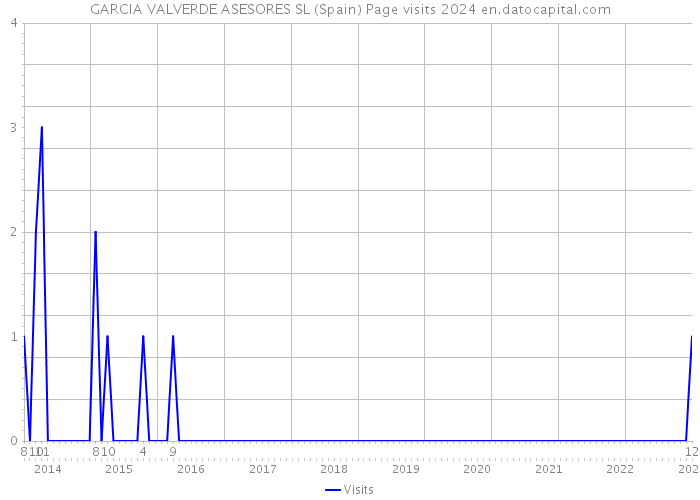 GARCIA VALVERDE ASESORES SL (Spain) Page visits 2024 