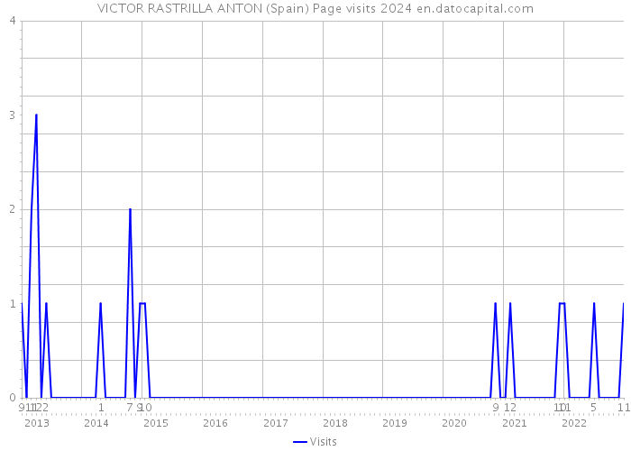 VICTOR RASTRILLA ANTON (Spain) Page visits 2024 