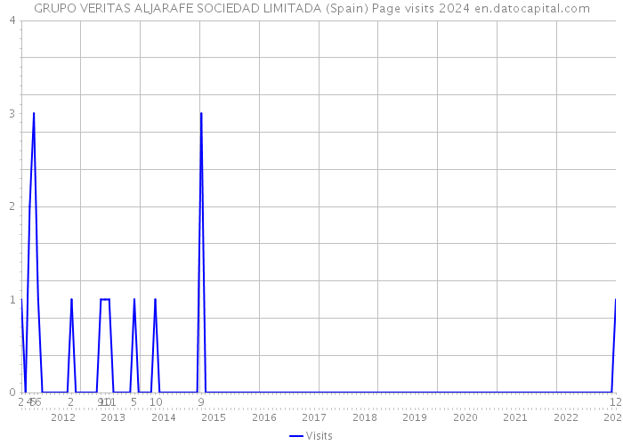 GRUPO VERITAS ALJARAFE SOCIEDAD LIMITADA (Spain) Page visits 2024 