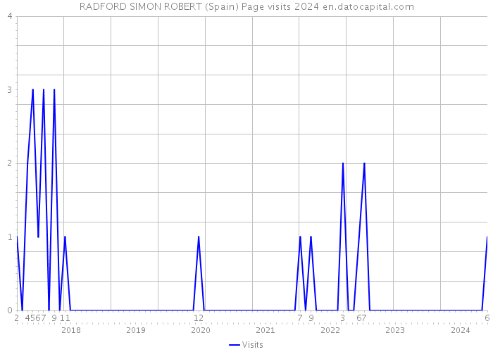 RADFORD SIMON ROBERT (Spain) Page visits 2024 