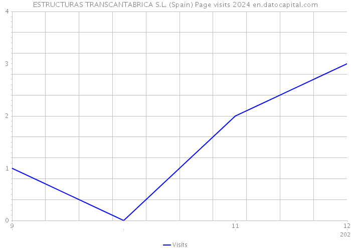 ESTRUCTURAS TRANSCANTABRICA S.L. (Spain) Page visits 2024 