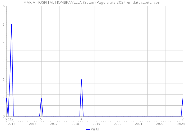 MARIA HOSPITAL HOMBRAVELLA (Spain) Page visits 2024 