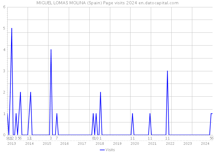 MIGUEL LOMAS MOLINA (Spain) Page visits 2024 