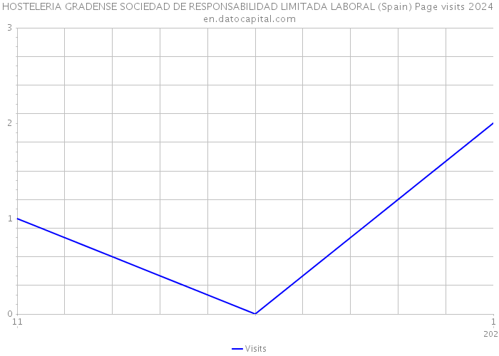 HOSTELERIA GRADENSE SOCIEDAD DE RESPONSABILIDAD LIMITADA LABORAL (Spain) Page visits 2024 