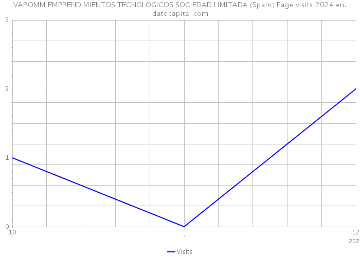 VAROMM EMPRENDIMIENTOS TECNOLOGICOS SOCIEDAD LIMITADA (Spain) Page visits 2024 