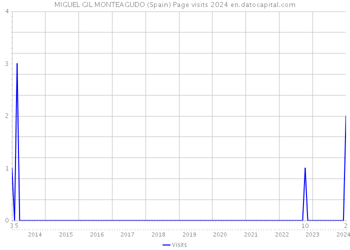 MIGUEL GIL MONTEAGUDO (Spain) Page visits 2024 