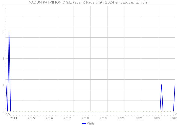 VADUM PATRIMONIO S.L. (Spain) Page visits 2024 