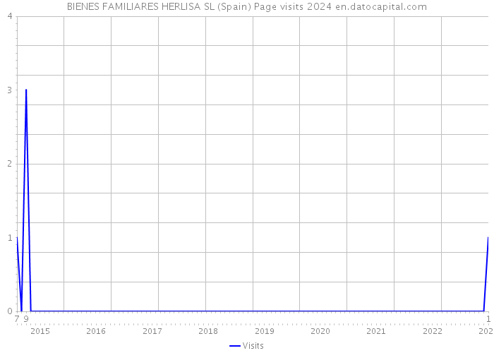 BIENES FAMILIARES HERLISA SL (Spain) Page visits 2024 