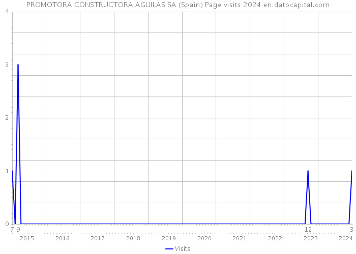 PROMOTORA CONSTRUCTORA AGUILAS SA (Spain) Page visits 2024 