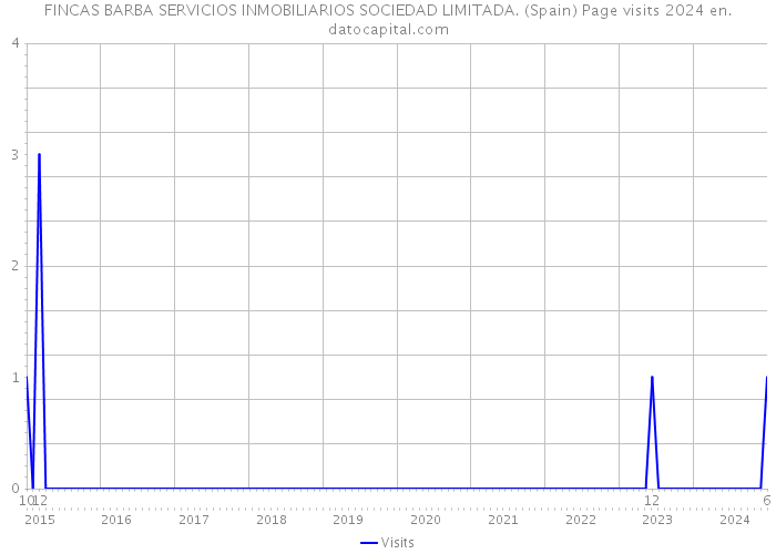 FINCAS BARBA SERVICIOS INMOBILIARIOS SOCIEDAD LIMITADA. (Spain) Page visits 2024 