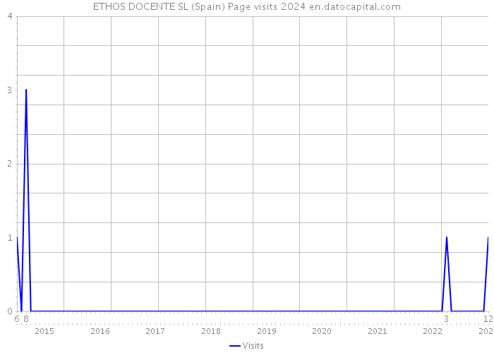 ETHOS DOCENTE SL (Spain) Page visits 2024 