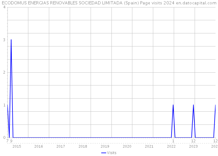 ECODOMUS ENERGIAS RENOVABLES SOCIEDAD LIMITADA (Spain) Page visits 2024 
