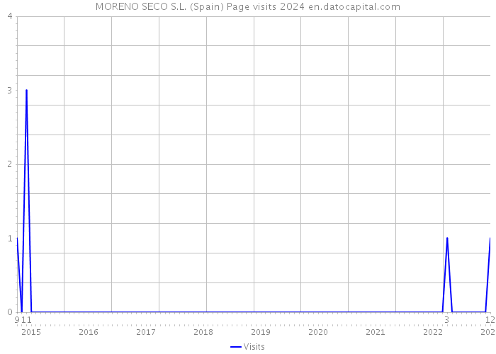 MORENO SECO S.L. (Spain) Page visits 2024 