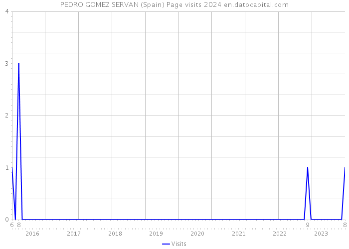 PEDRO GOMEZ SERVAN (Spain) Page visits 2024 