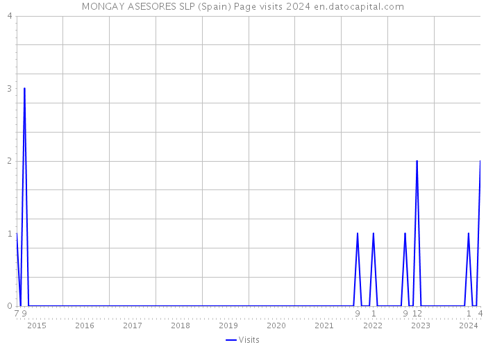 MONGAY ASESORES SLP (Spain) Page visits 2024 