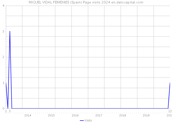 MIGUEL VIDAL FEMENIES (Spain) Page visits 2024 