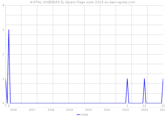 AVITAL VIVIENDAS SL (Spain) Page visits 2024 