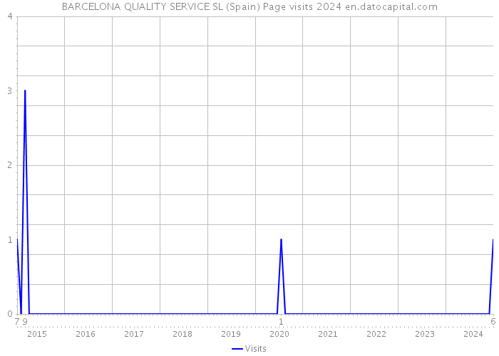 BARCELONA QUALITY SERVICE SL (Spain) Page visits 2024 