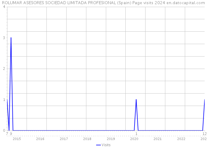 ROLUMAR ASESORES SOCIEDAD LIMITADA PROFESIONAL (Spain) Page visits 2024 