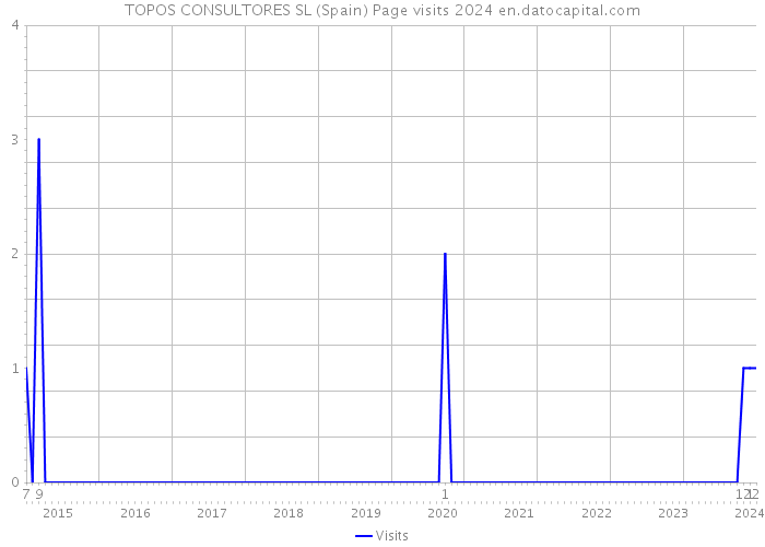 TOPOS CONSULTORES SL (Spain) Page visits 2024 