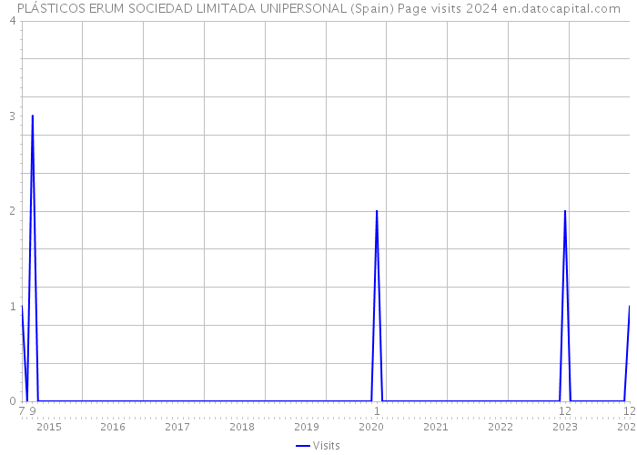 PLÁSTICOS ERUM SOCIEDAD LIMITADA UNIPERSONAL (Spain) Page visits 2024 