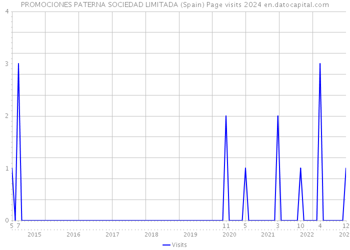PROMOCIONES PATERNA SOCIEDAD LIMITADA (Spain) Page visits 2024 