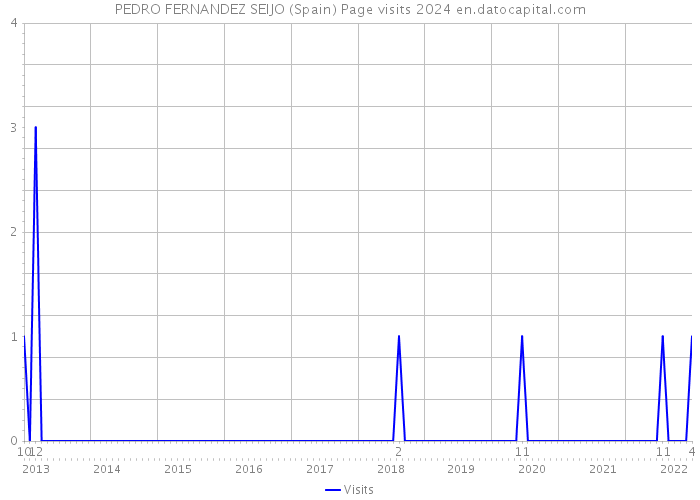 PEDRO FERNANDEZ SEIJO (Spain) Page visits 2024 