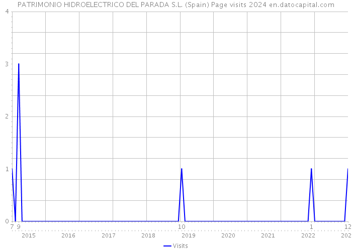 PATRIMONIO HIDROELECTRICO DEL PARADA S.L. (Spain) Page visits 2024 