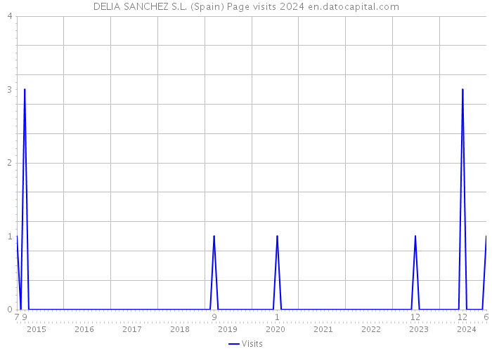 DELIA SANCHEZ S.L. (Spain) Page visits 2024 