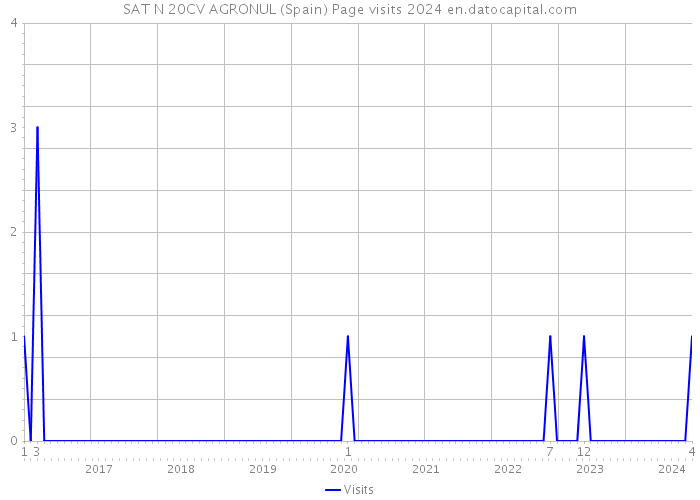 SAT N 20CV AGRONUL (Spain) Page visits 2024 