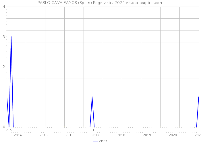 PABLO CAVA FAYOS (Spain) Page visits 2024 