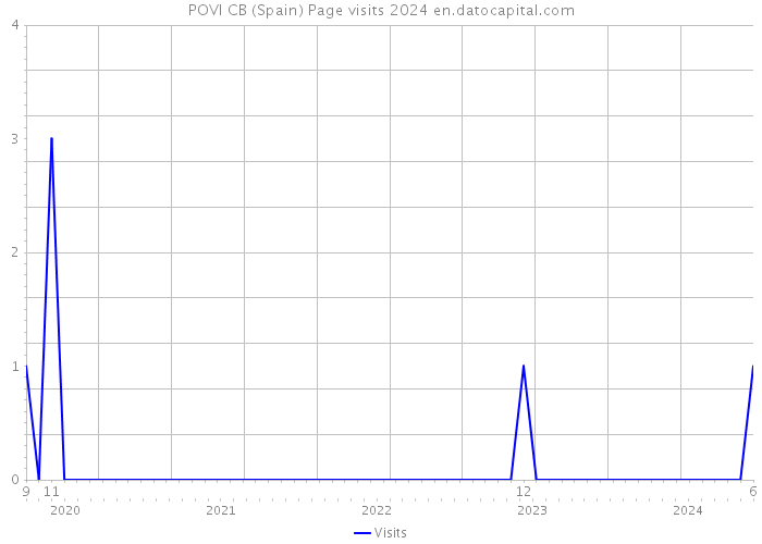 POVI CB (Spain) Page visits 2024 