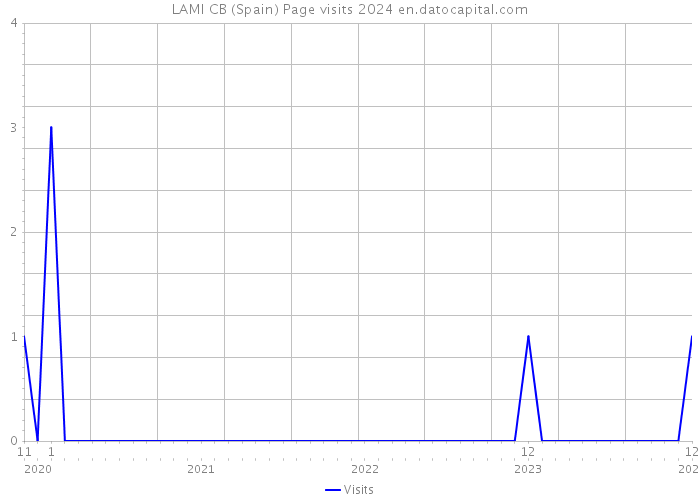 LAMI CB (Spain) Page visits 2024 