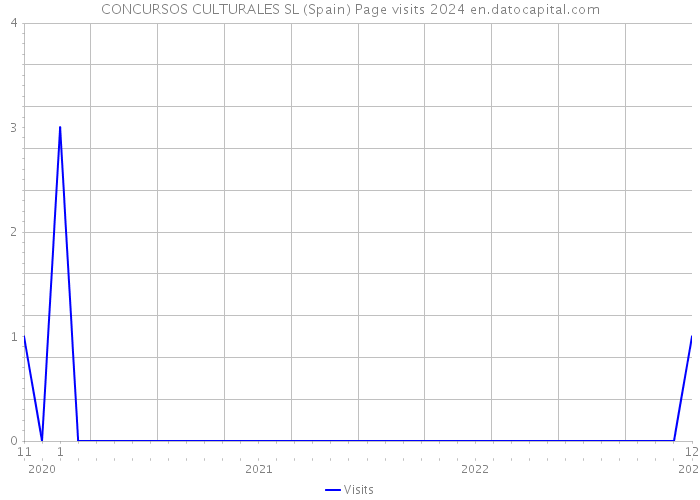 CONCURSOS CULTURALES SL (Spain) Page visits 2024 