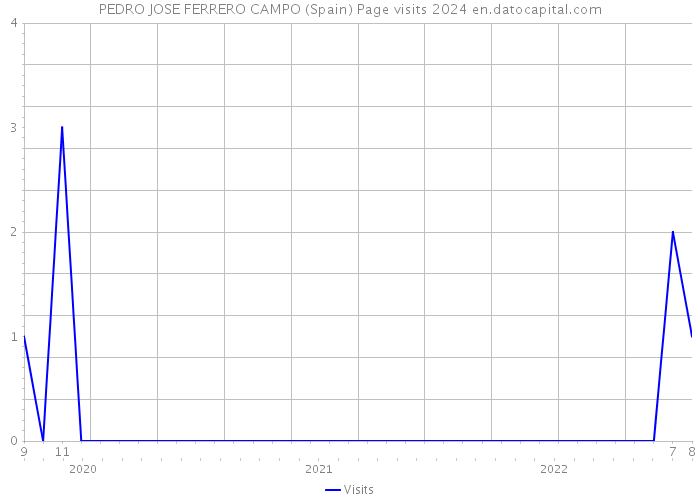 PEDRO JOSE FERRERO CAMPO (Spain) Page visits 2024 