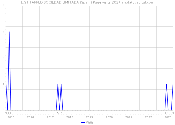 JUST TAPPED SOCIEDAD LIMITADA (Spain) Page visits 2024 