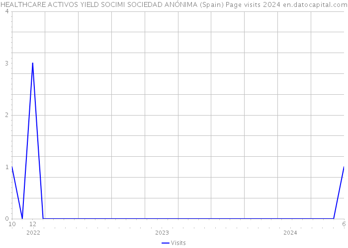 HEALTHCARE ACTIVOS YIELD SOCIMI SOCIEDAD ANÓNIMA (Spain) Page visits 2024 