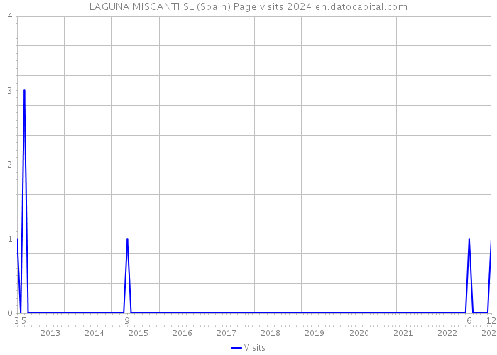 LAGUNA MISCANTI SL (Spain) Page visits 2024 