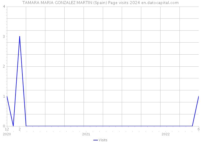 TAMARA MARIA GONZALEZ MARTIN (Spain) Page visits 2024 