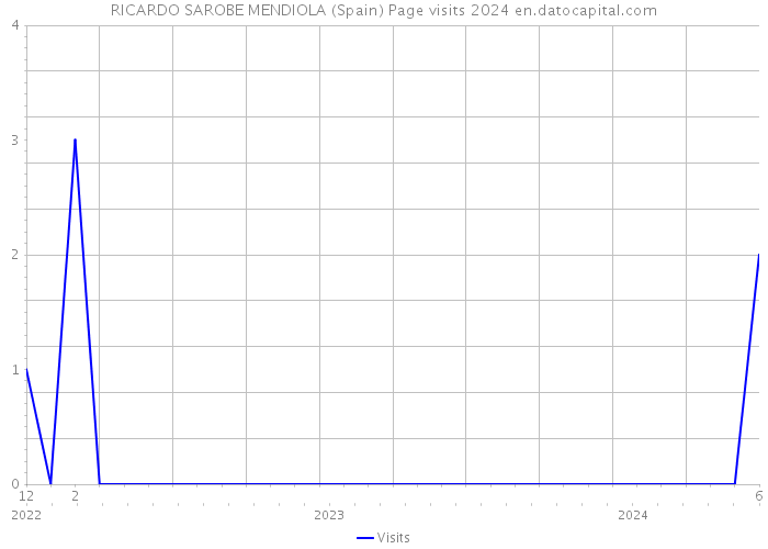 RICARDO SAROBE MENDIOLA (Spain) Page visits 2024 