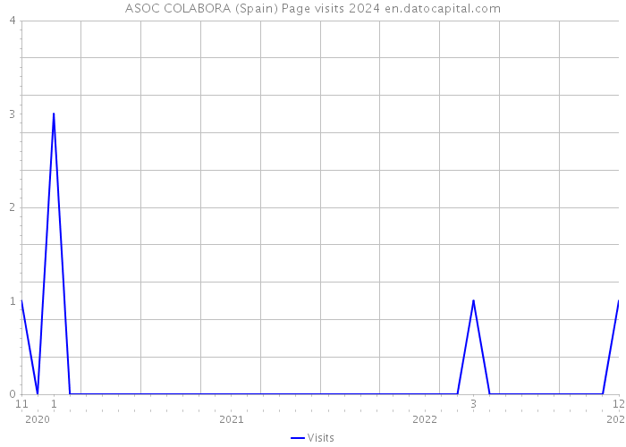 ASOC COLABORA (Spain) Page visits 2024 