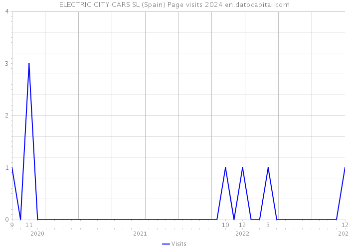 ELECTRIC CITY CARS SL (Spain) Page visits 2024 
