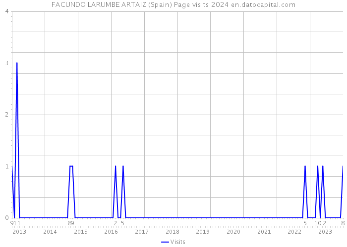 FACUNDO LARUMBE ARTAIZ (Spain) Page visits 2024 
