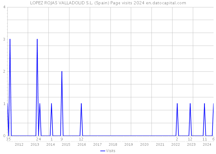 LOPEZ ROJAS VALLADOLID S.L. (Spain) Page visits 2024 